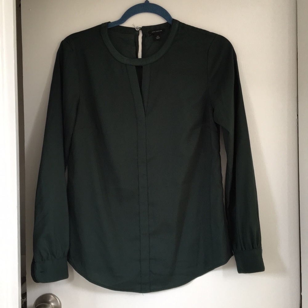 Ann Taylor Emerald Green Blouse